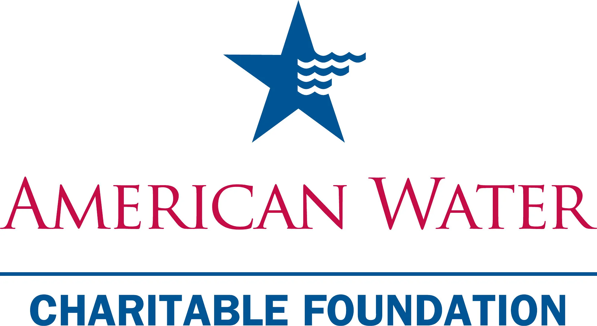 American Water Charitable Foundation logo with a blue star and wave design.