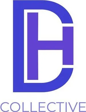 Purple stylized DH logo above the word “COLLECTIVE” on a white background.