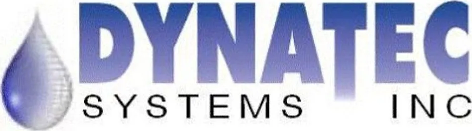 Dynatec Systems Inc logo with a blue water droplet.